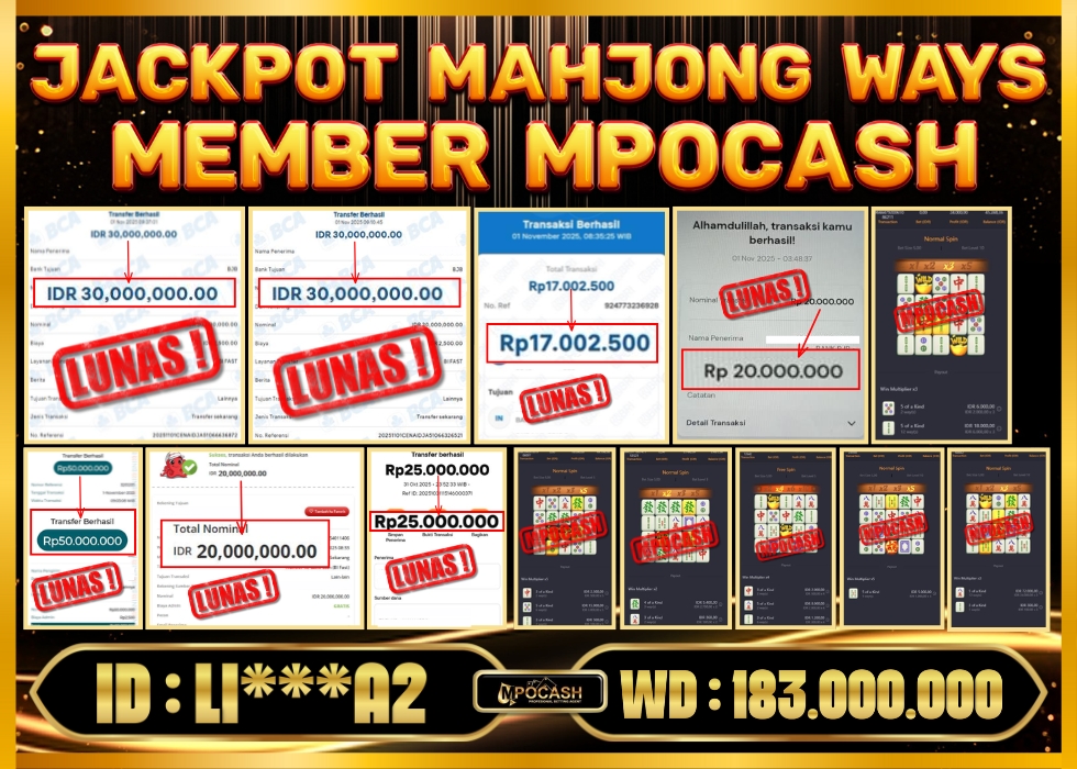 MPOCASH JACKPOT MAHJONG WAYS